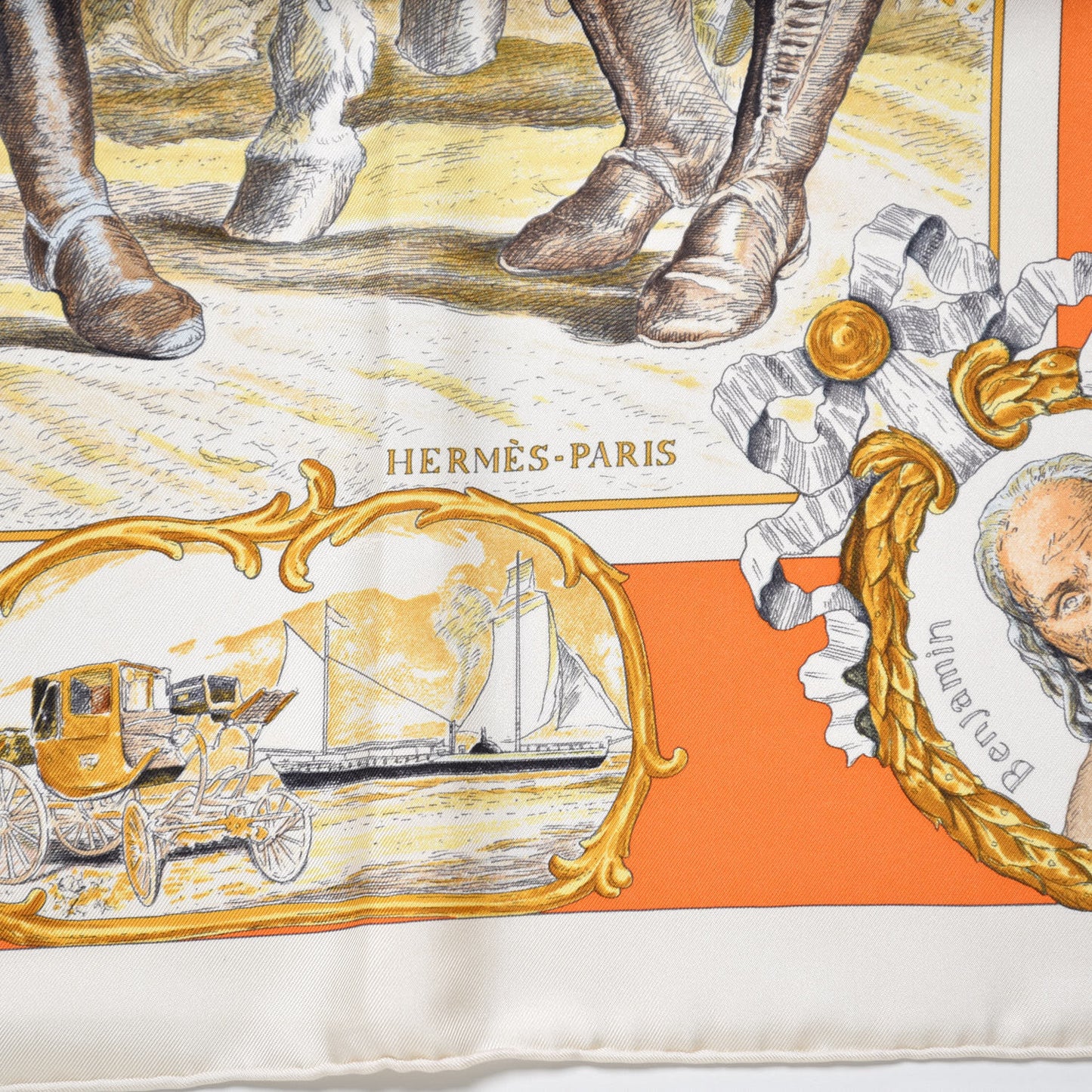 Silk Marquis De Lafayette Scarf 90