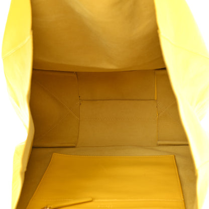 Celine Lambskin Horizontal Cabas Sun Yellow 4 of 7