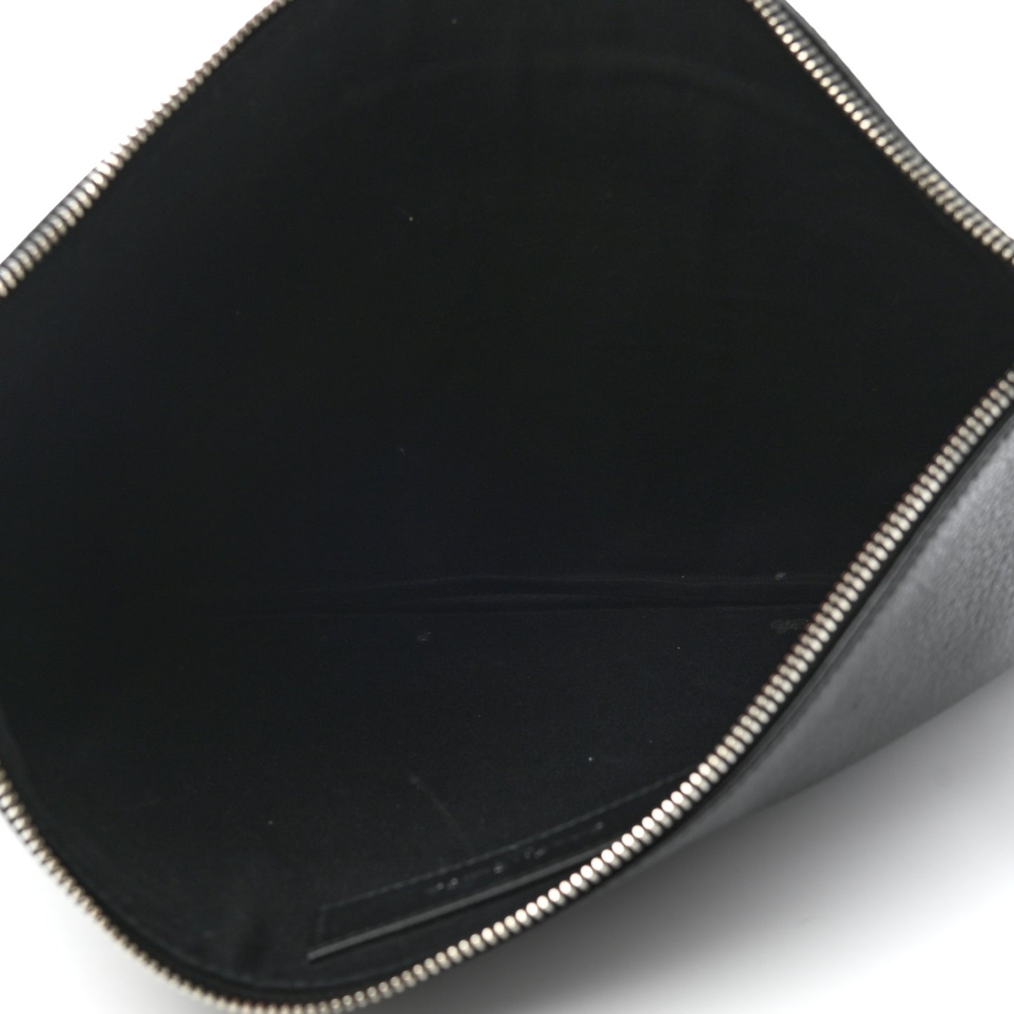 Calfskin Logo Everyday Second Bag Black White