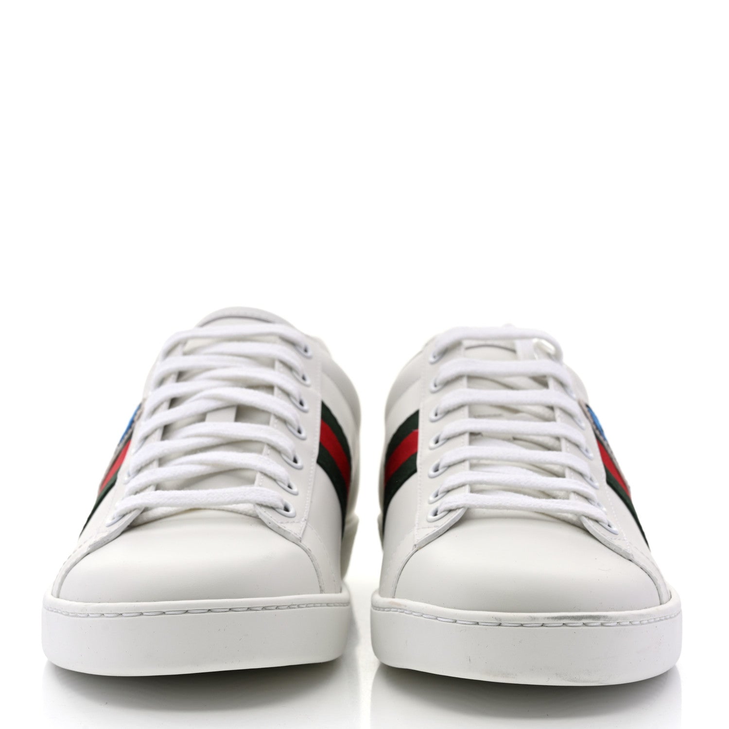 Gucci X DISNEY Calfskin Miro Soft Web Donald Duck Womens Ace Sneakers 41 White New Shamarock 2 of 9