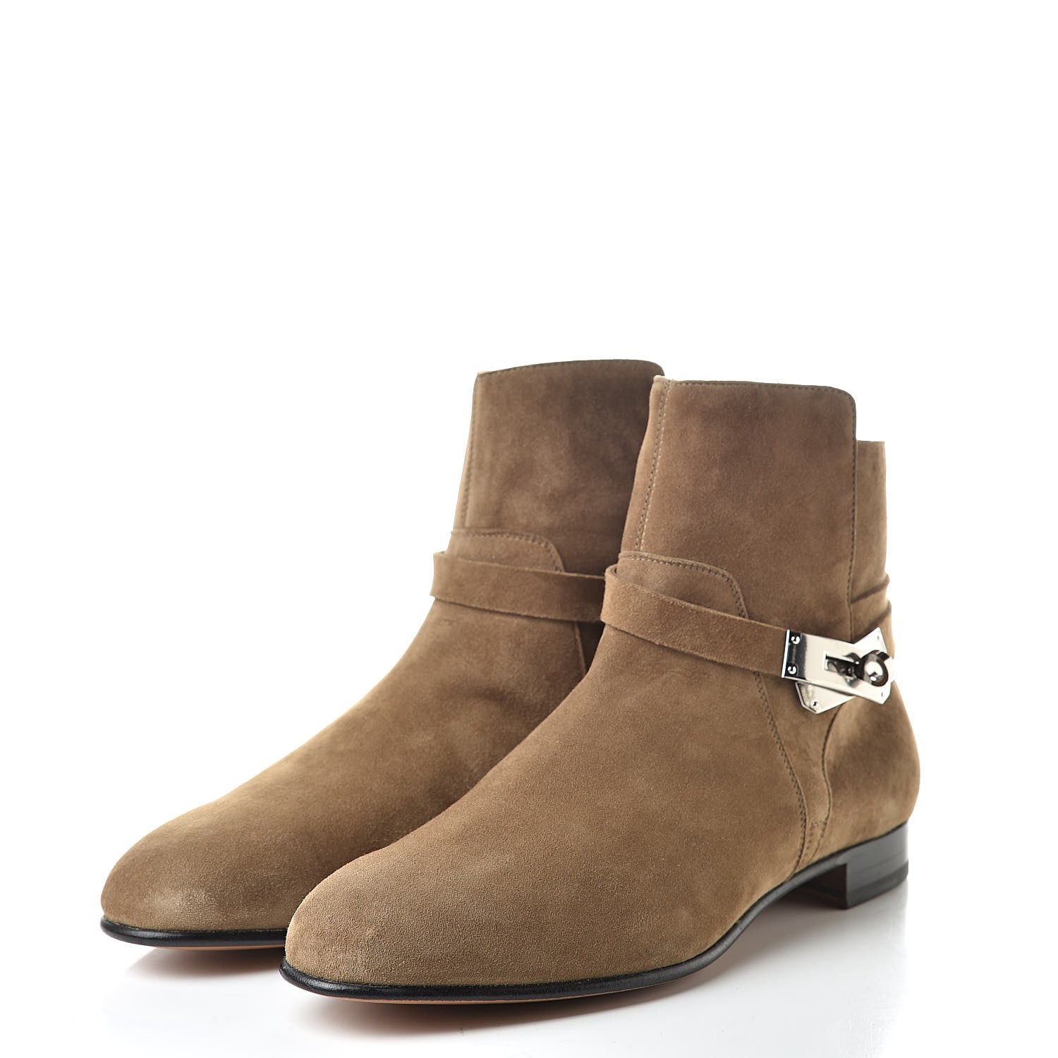 Hermes Suede Neo Low Boots 41 Ecorce 3 of 8