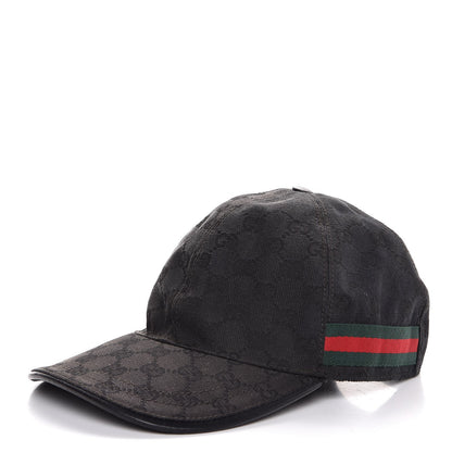 Gucci Monogram Web Baseball Hat M Black 1 of 8