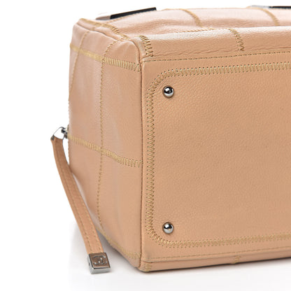 Chanel Caviar Square Stitched Tote Beige 8 of 11