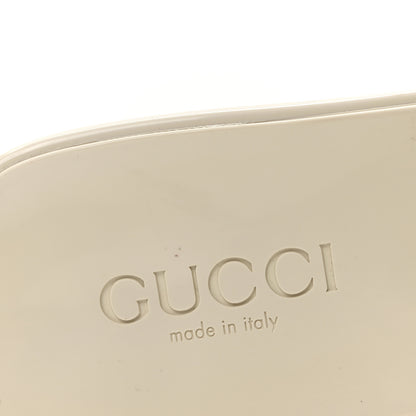 Gucci Rubber Gucci Logo Womens Platform 20/60mm Slide Sandals 40 Mystic White 8 of 8