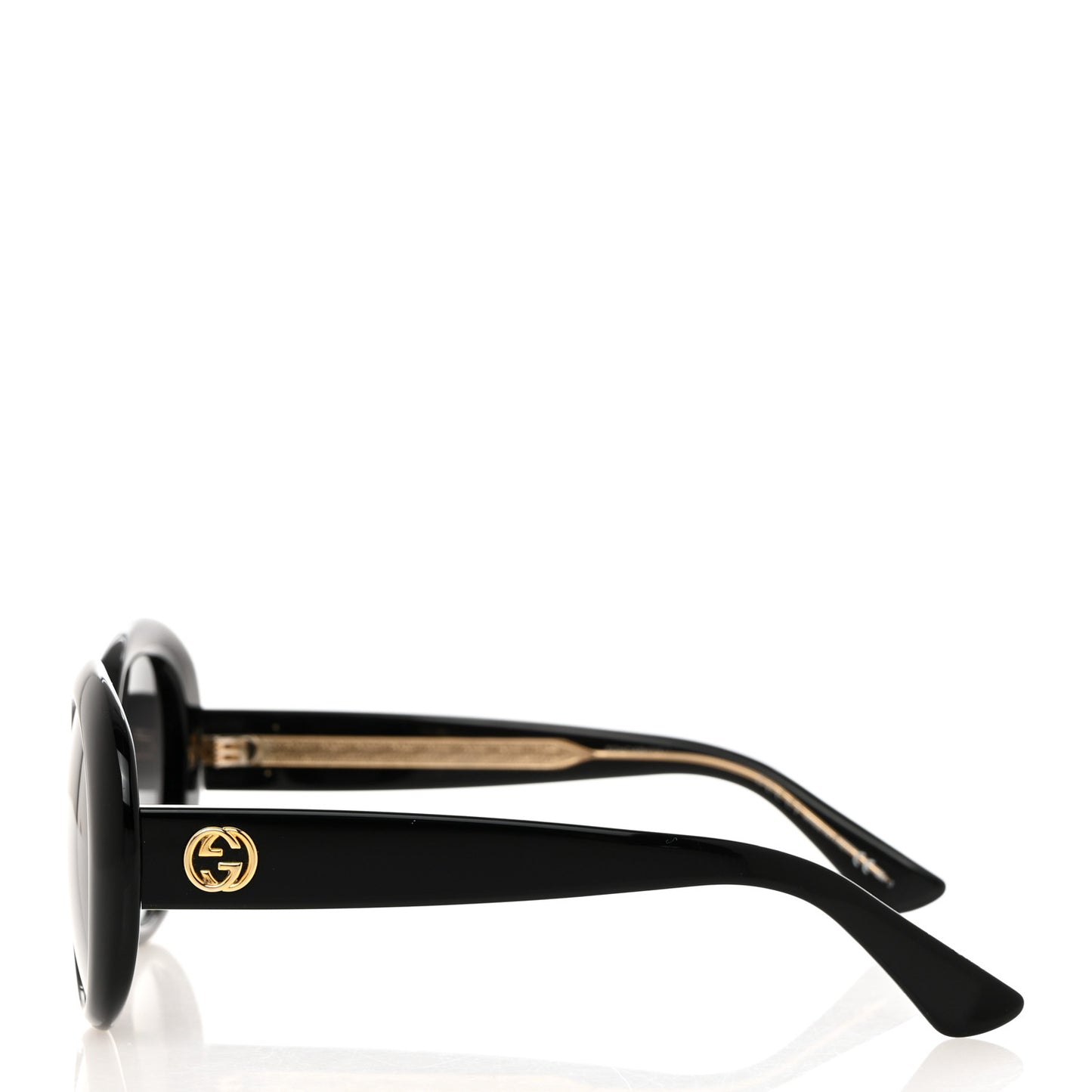 Acetate Round GG Sunglasses GG3815S Black