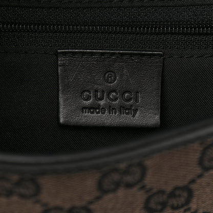 Gucci Monogram Small Jackie O Flap Hobo Black 6 of 14