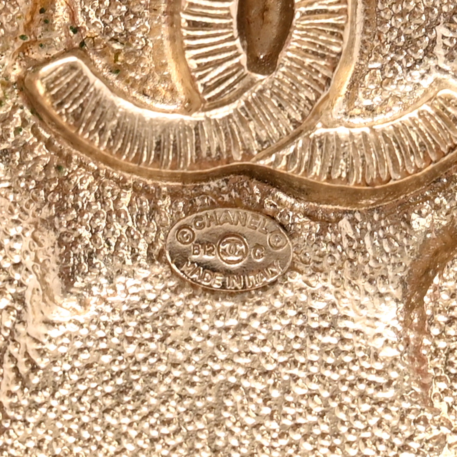 Chanel Pearl Crystal Gripoix CC Belt Gold White 3 of 4