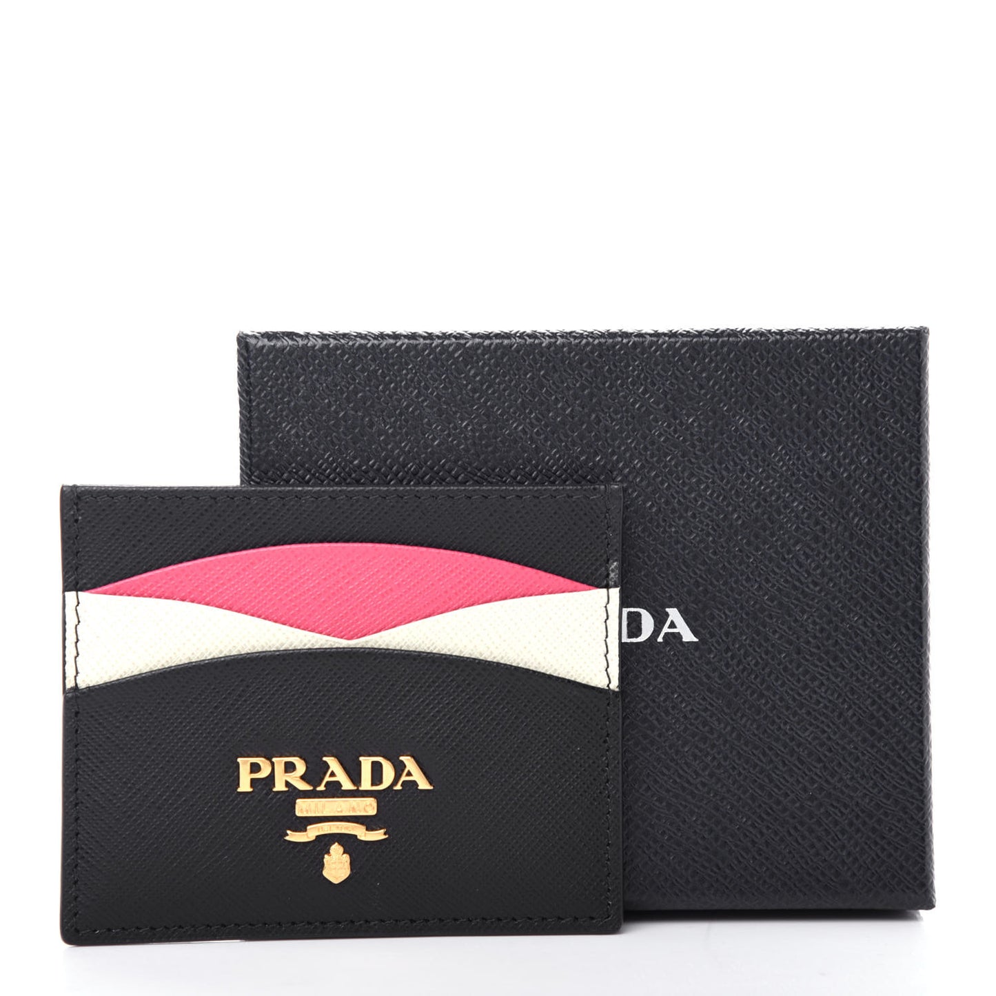 Saffiano Card Holder Black Ibisco