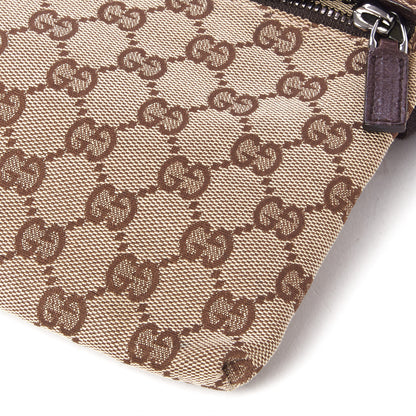 Gucci GG Monogram Double Pocket Belt Bag Dark Brown 5 of 9