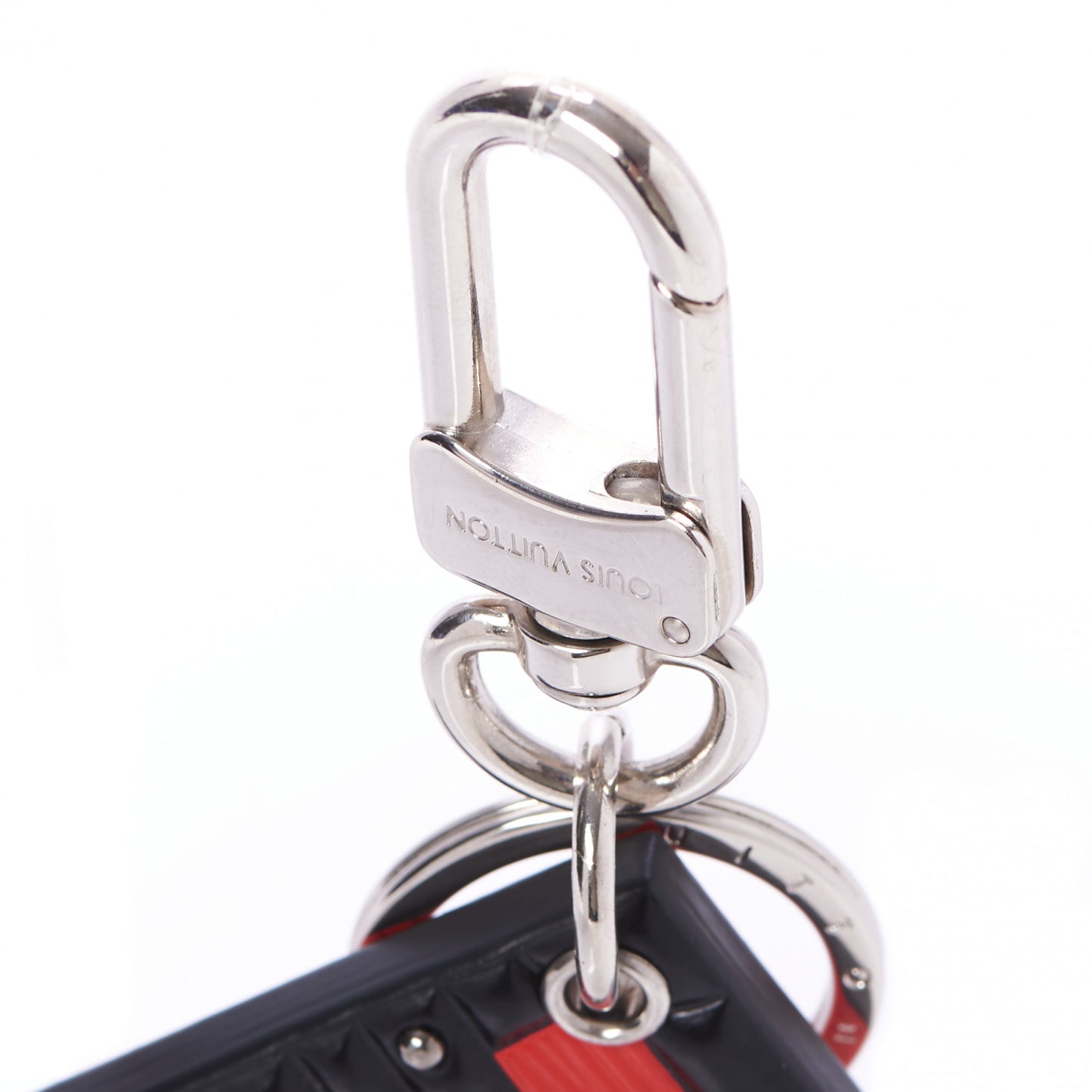 Epi Petite Malle Bag Charm Key Holder Red