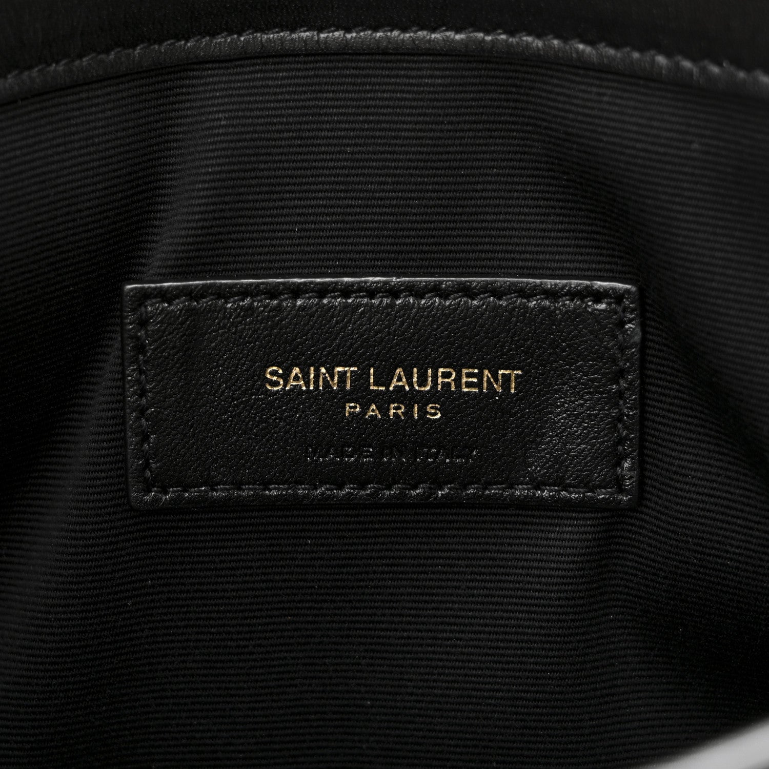 Saint Laurent Canvas Uptown Pouch Black White 6 of 8