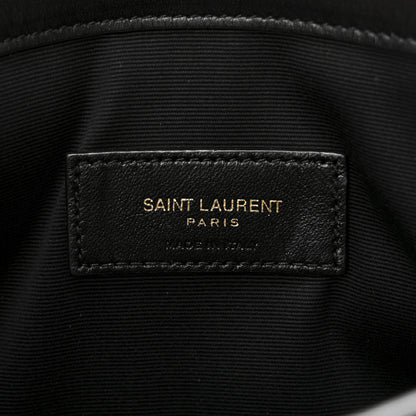 Saint Laurent Canvas Uptown Pouch Black White 6 of 8