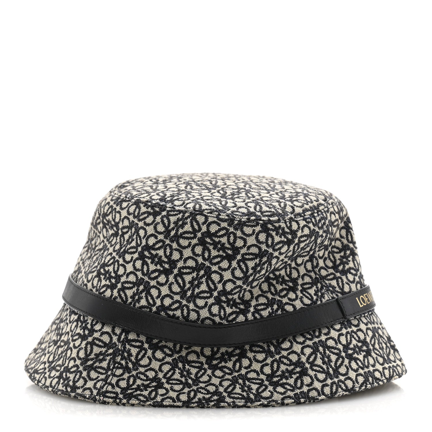 Loewe Jacquard Allover Anagram Bucket Hat 59 Ecru Blue 4 of 9