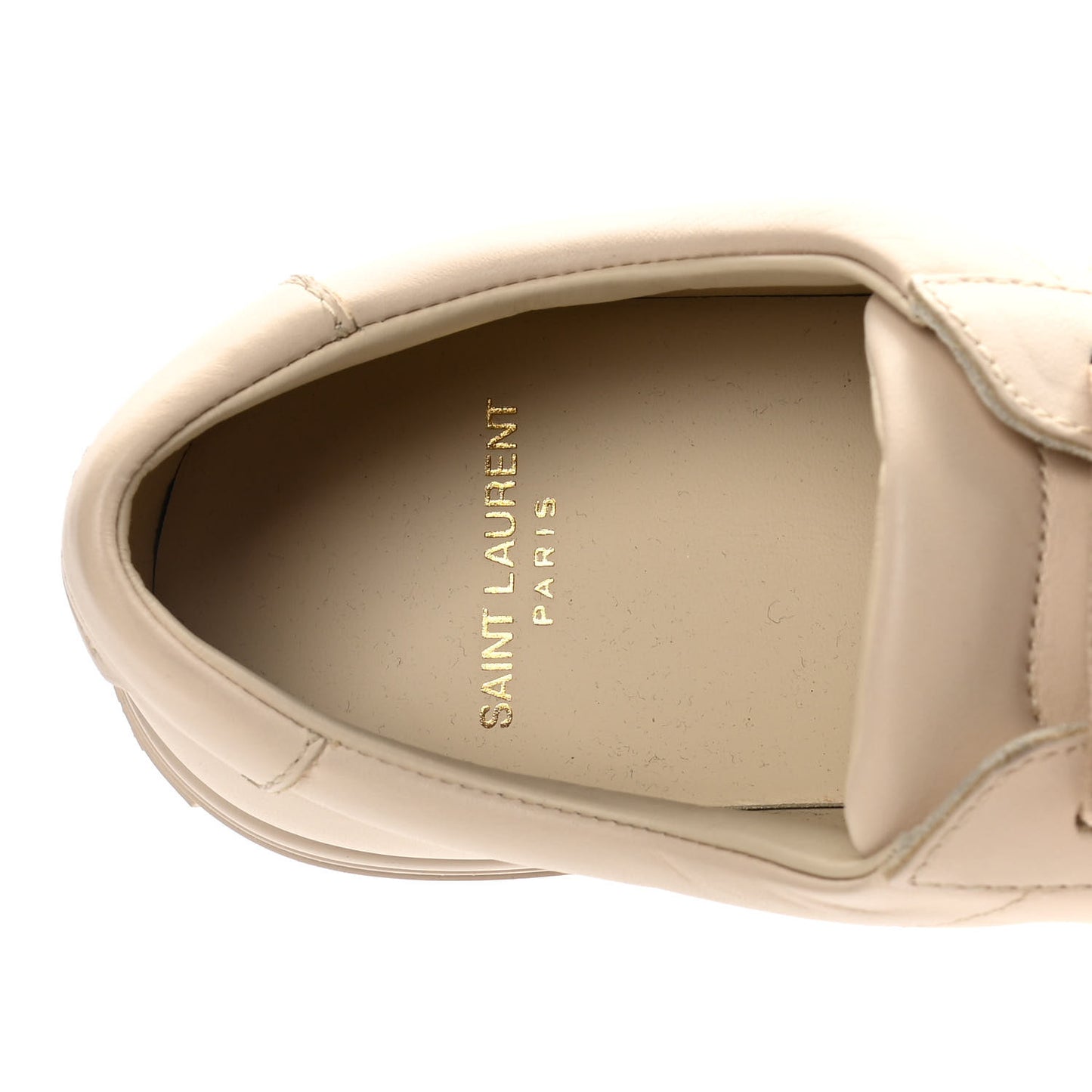 Calfskin Andy Low Top Sneakers 39.5 Dark Coquille