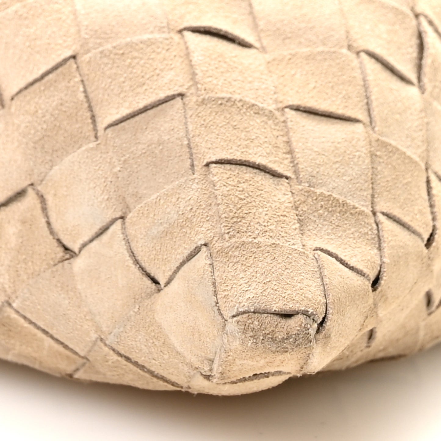 Suede Intrecciato Large Hop Ecru