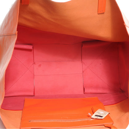 Celine Leather Horizontal Bi-Cabas Orange Red 5 of 9