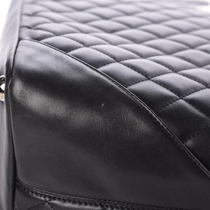 Chanel Calfskin Quilted Large Cambon Tote Black White 14 of 15