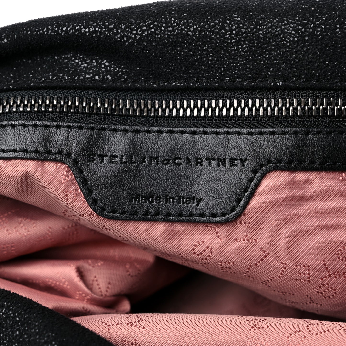 Shaggy Deer Small Falabella Fold Over Tote Black