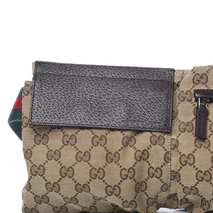 Gucci GG Monogram Double Pocket Belt Bag Dark Brown 9 of 9