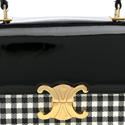 Celine Patent Teen Vichy Garance Black White 6 of 8