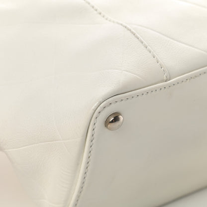 Chanel Calfskin CC Chevron All Day Long Tote White 9 of 18