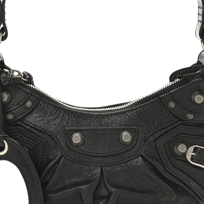 Balenciaga Agneau Arena Le Cagole Shoulder Bag XS Black 9 of 14