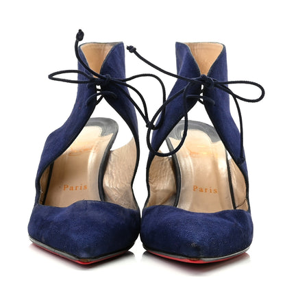 Christian Louboutin Suede Franca 85 Pumps 40 Eclipse 4 of 17