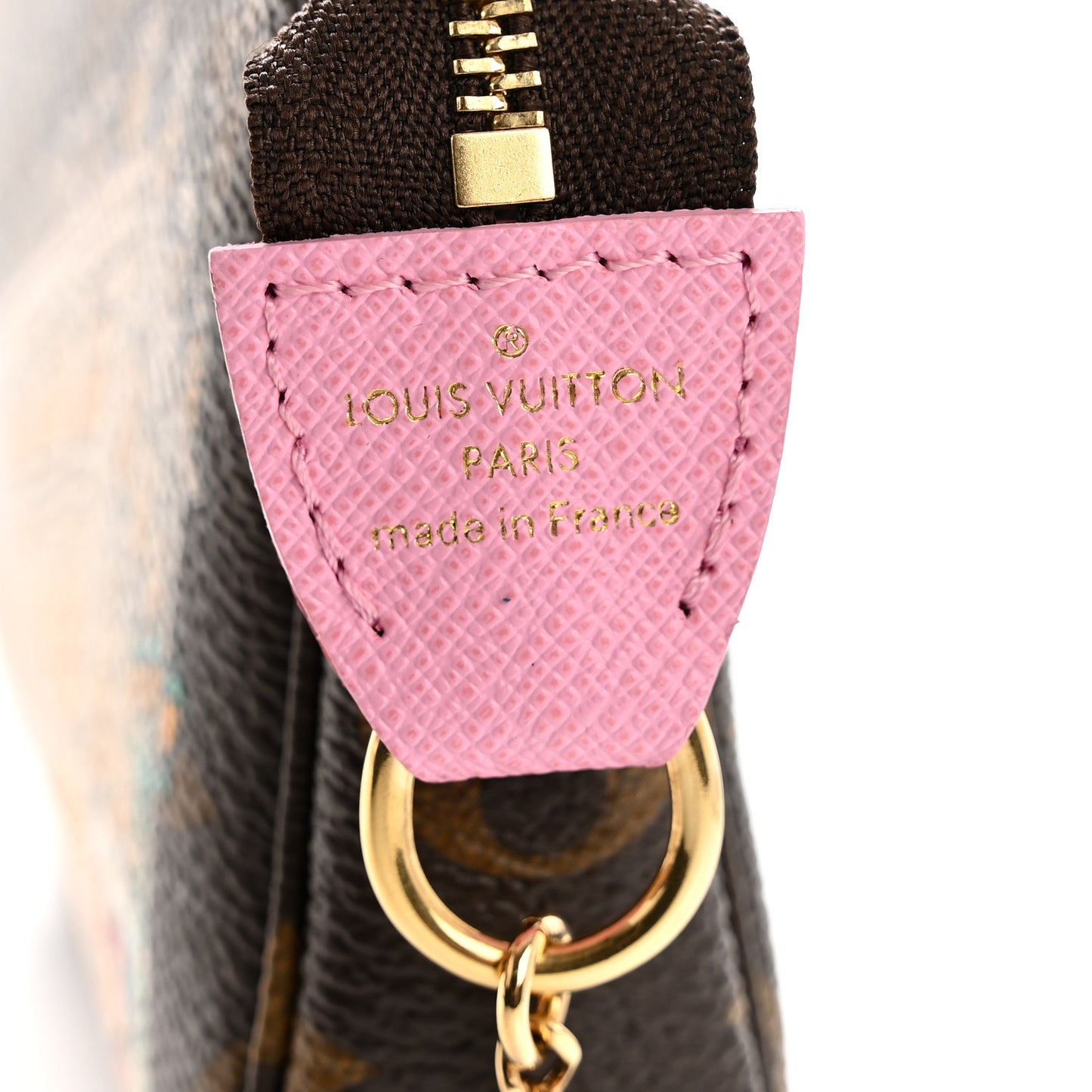Monogram 2022 Christmas Animation Paris Mini Pochette Accessories Pink