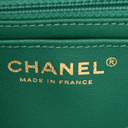 Chanel Aged Calfskin Quilted 2.55 Reissue Mini Flap Green 6 of 11