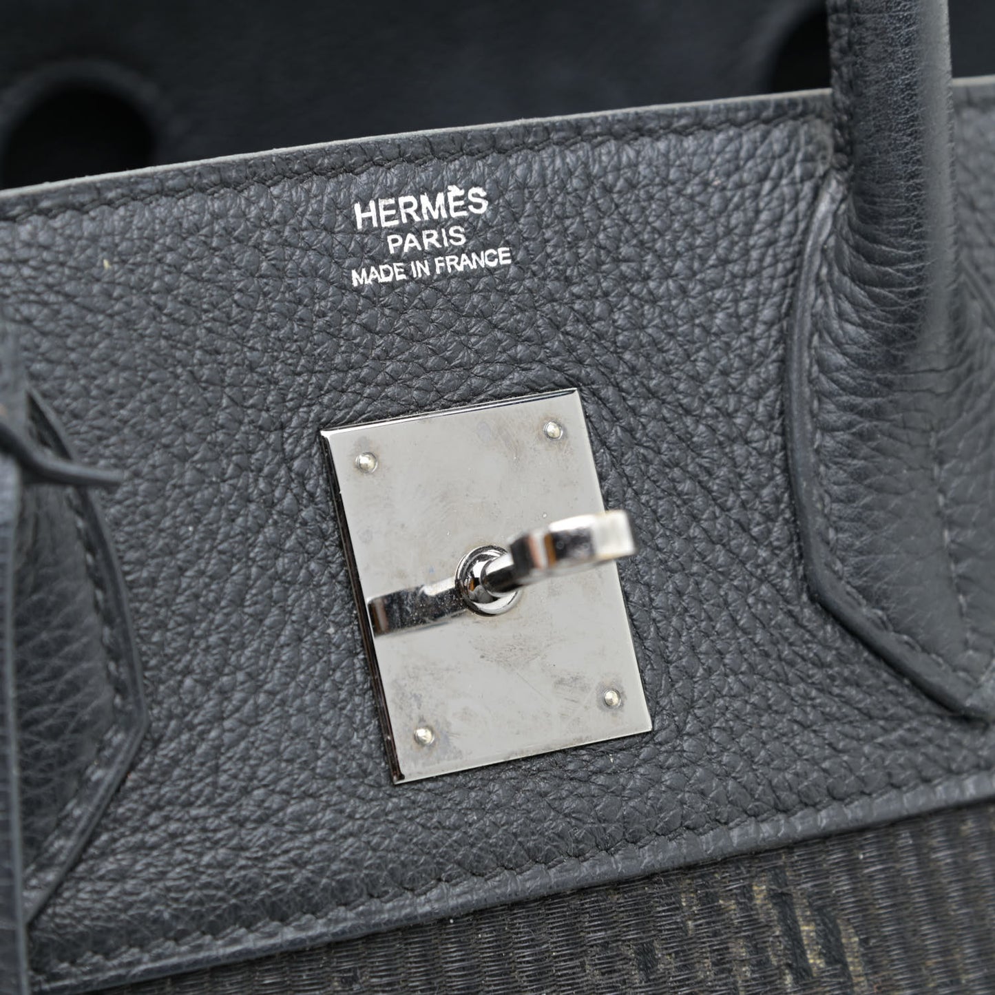 Taurillon Clemence Crinoline Birkin 30 Black