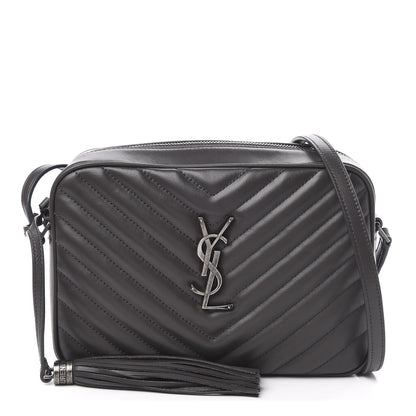 Saint Laurent Calfskin Matelasse Monogram Lou Camera Bag Asphalt 1 of 10