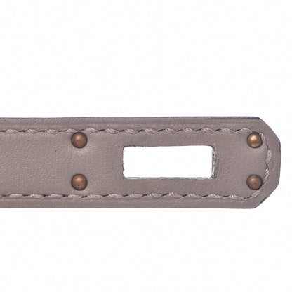 Hermes Swift Kelly Retourne 25 Gris Asphalte 37 of 38