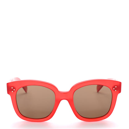 Celine Polarized Square Sunglasses CL40002U Milky Red 2 of 8