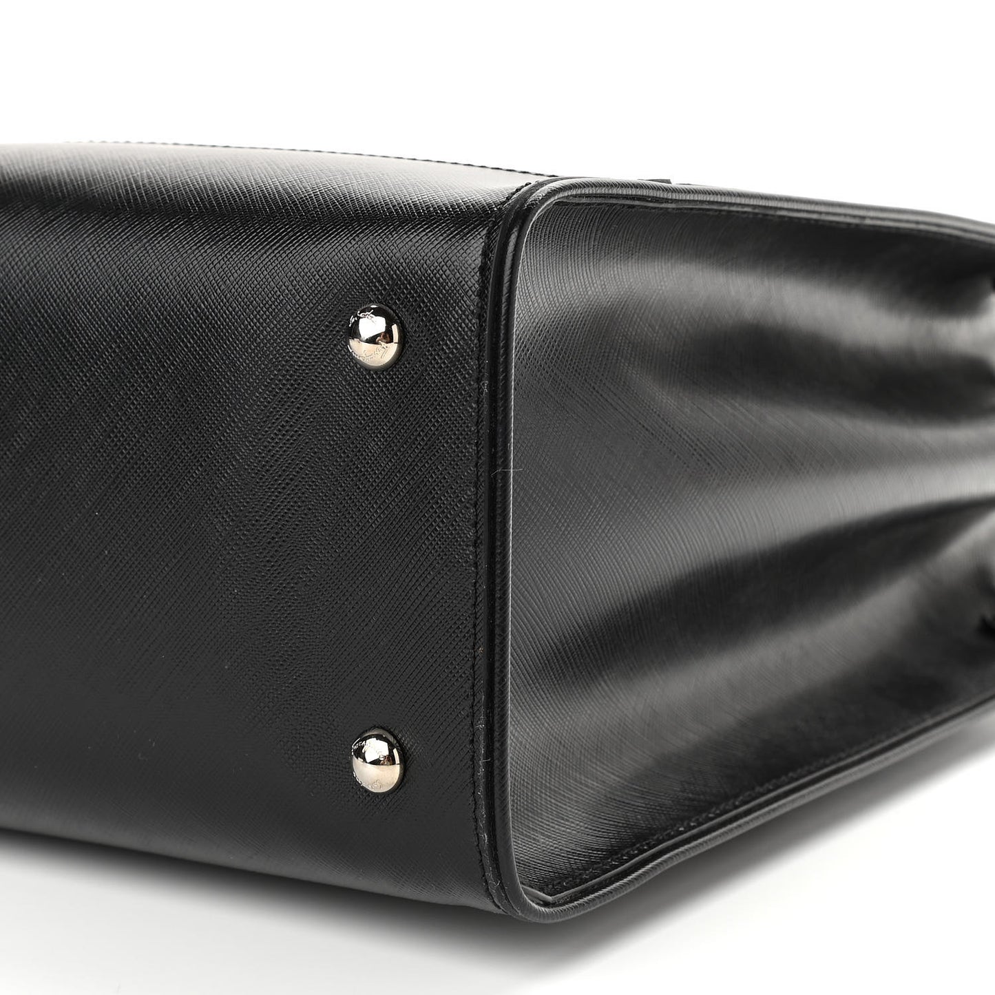 Printed Calfskin Briana Tote Black