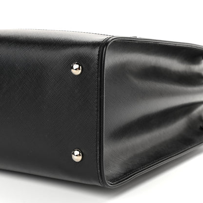 Salvatore Ferragamo Printed Calfskin Briana Tote Black 9 of 9