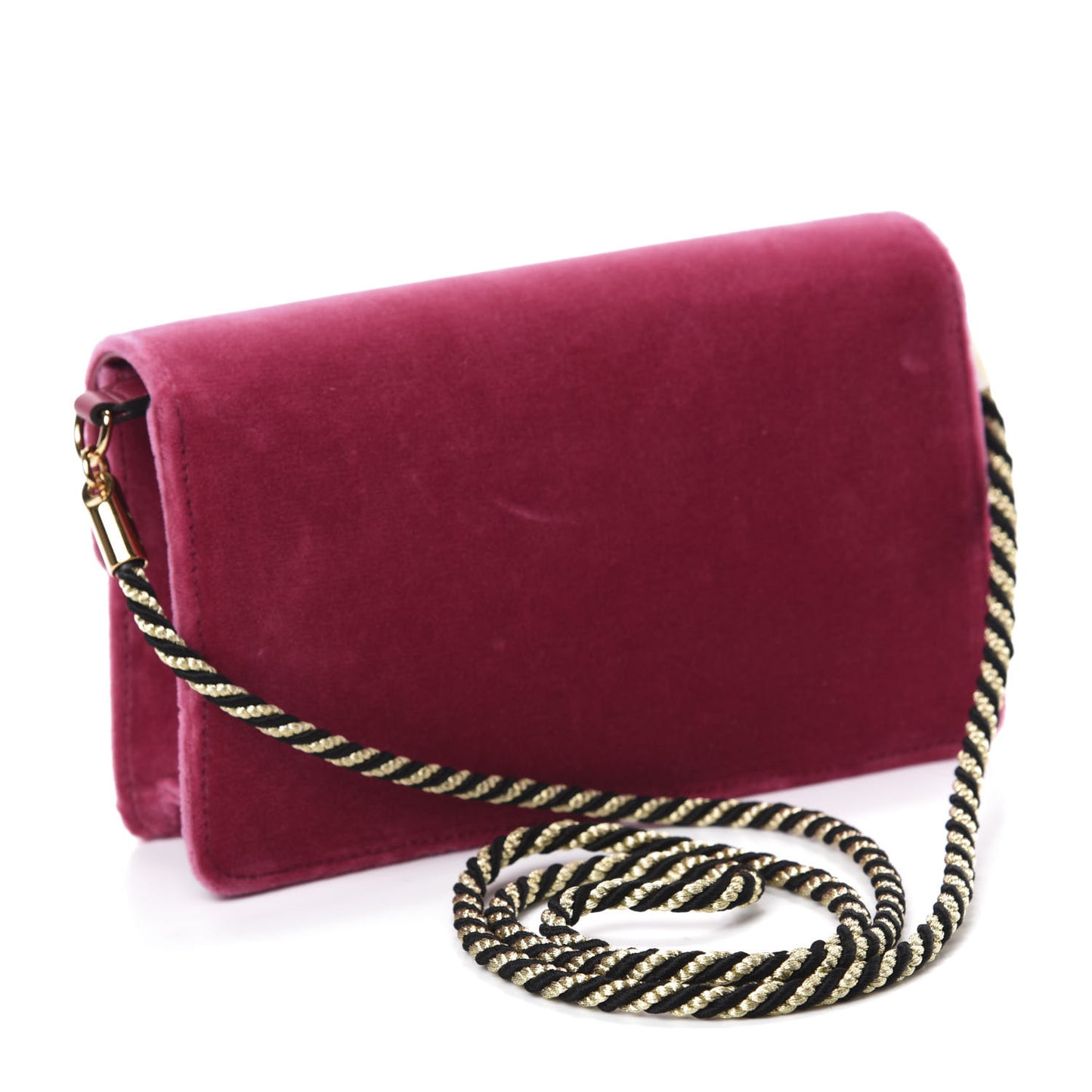 Velvet Crystal Square G Shoulder Bag Light Raspberry Rose