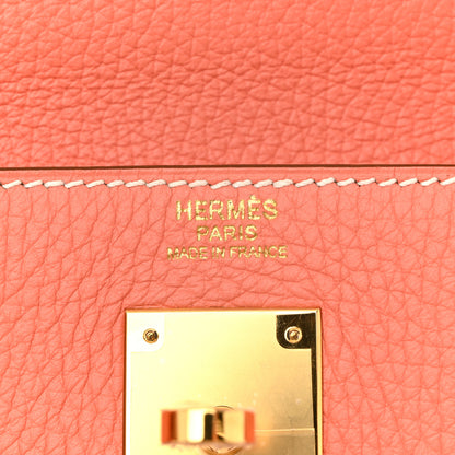Hermes Togo Kelly Retourne 32 Crevette 7 of 10