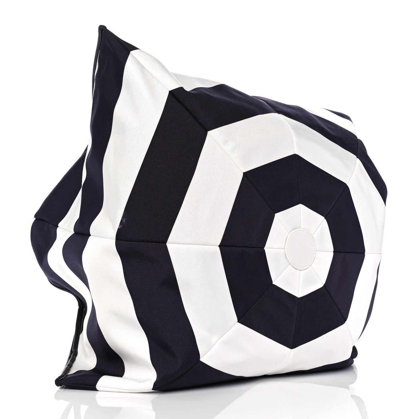 Striped Canvas Tote Blue White