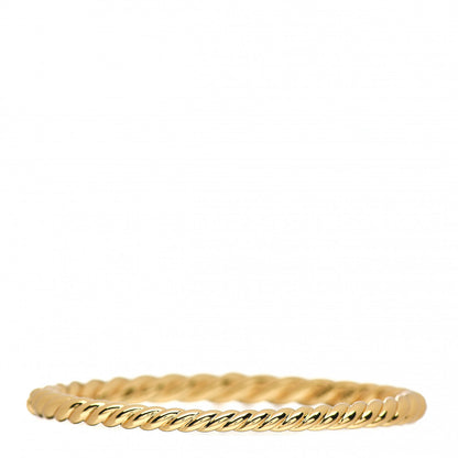 David Yurman 18K Yellow Gold 6mm Pure Form Cable Bracelet 3 of 4