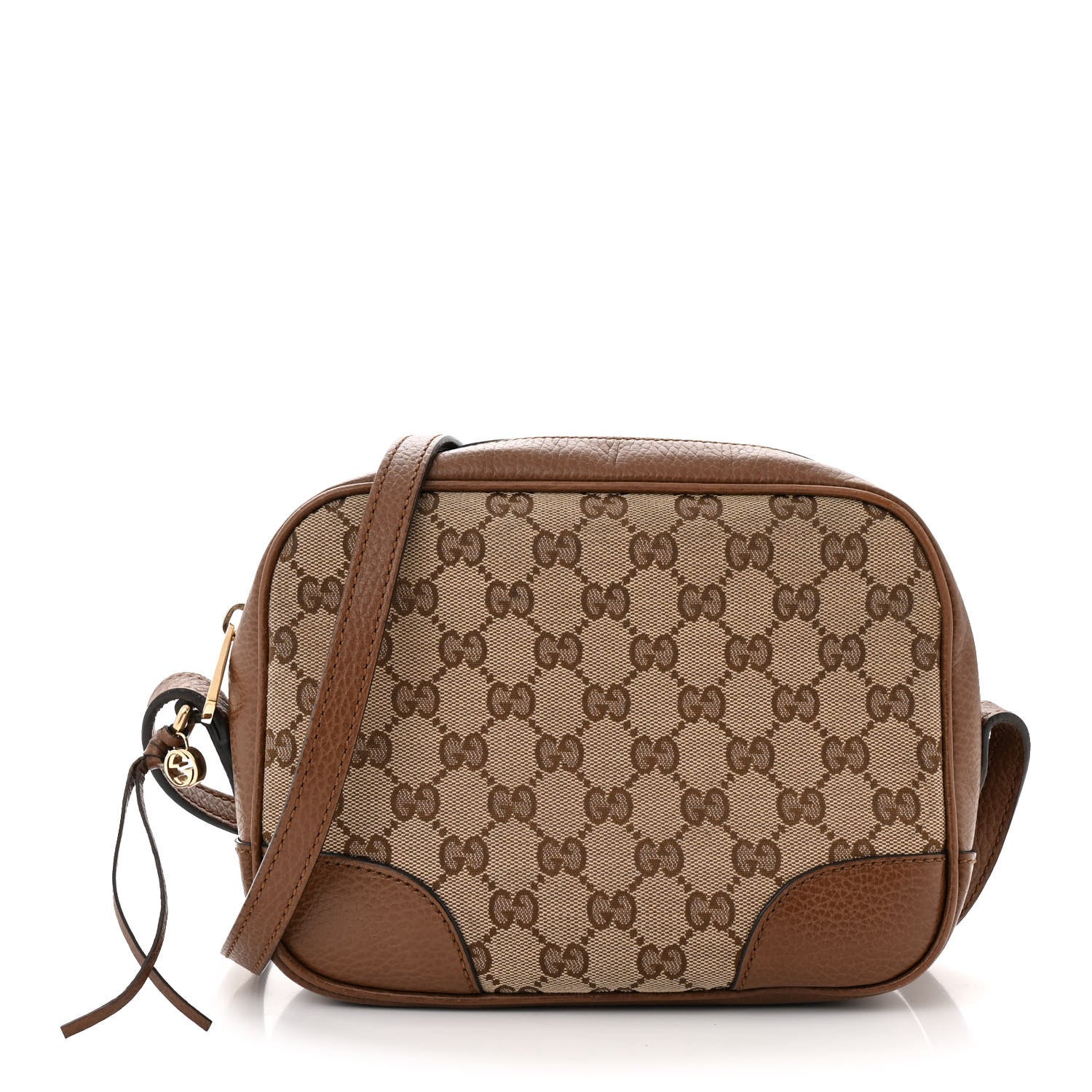 Gucci Monogram Mini Bree Messenger Bag Beige Tabacco 1 of 11