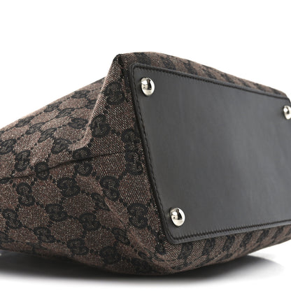 Gucci Monogram Eclipse Tote Dark Brown 9 of 10