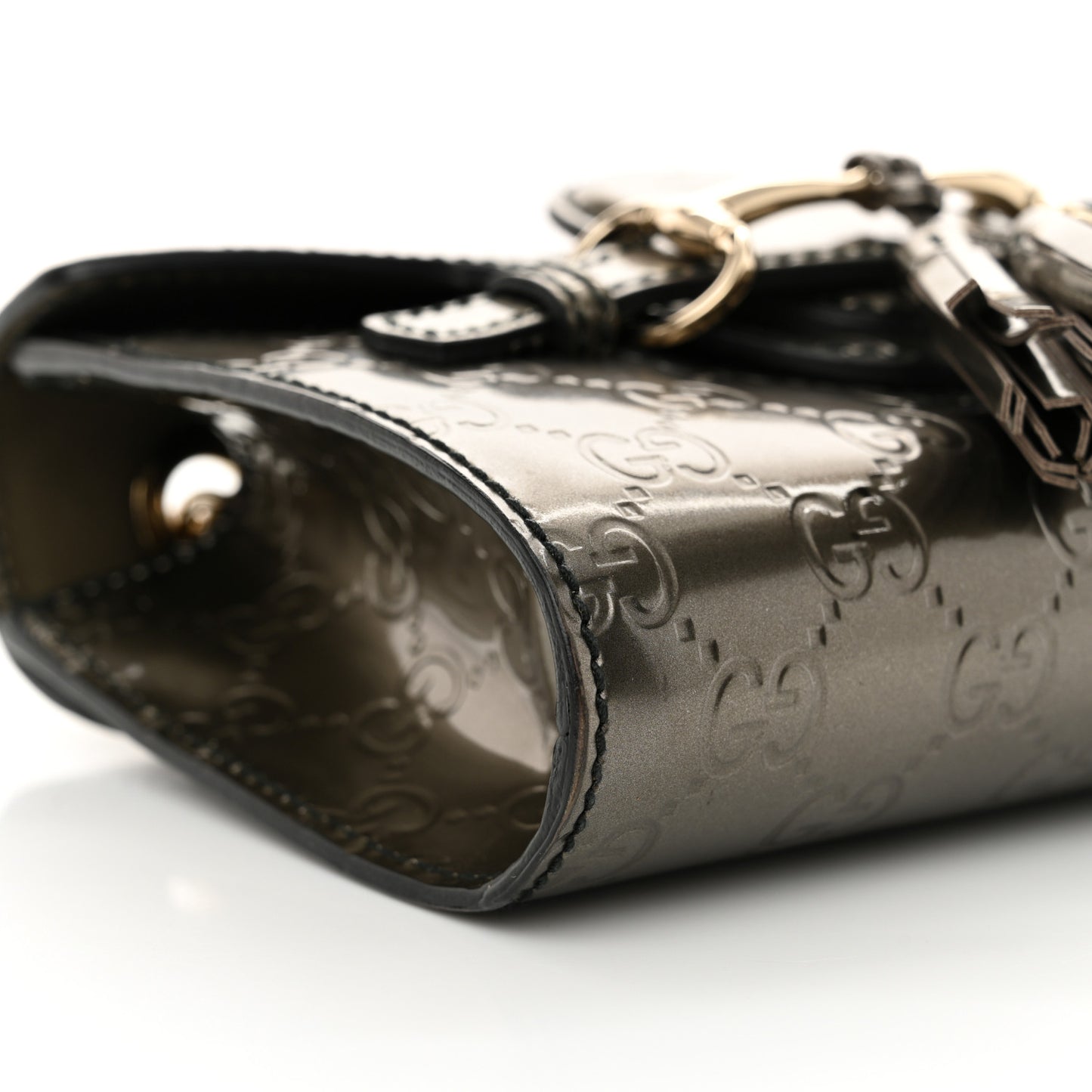 Shine Guccissima Mini Emily Chain Shoulder Bag Sasso