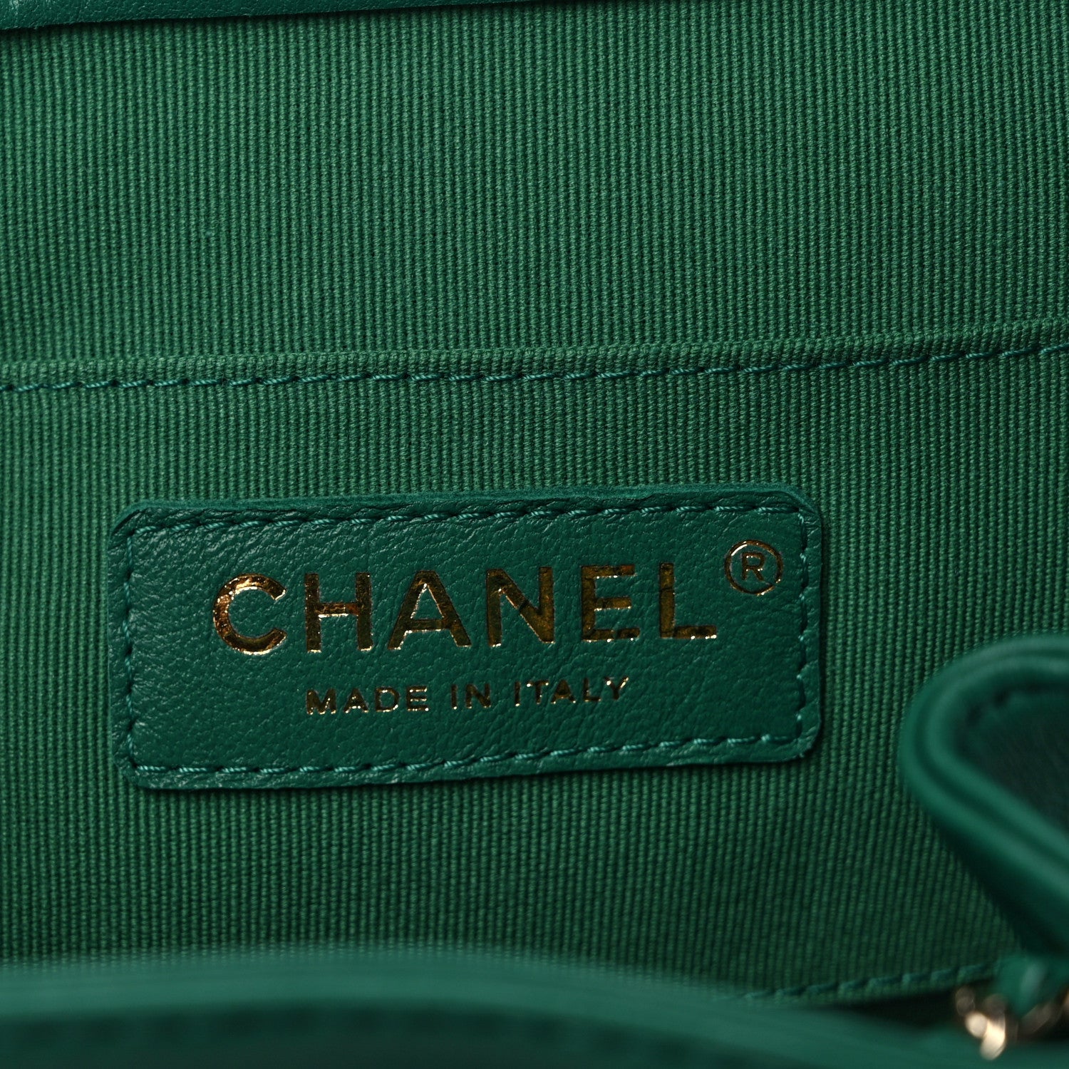 Chanel Lambskin Quilted Small Duma Drawstring Backpack Green 6 of 9