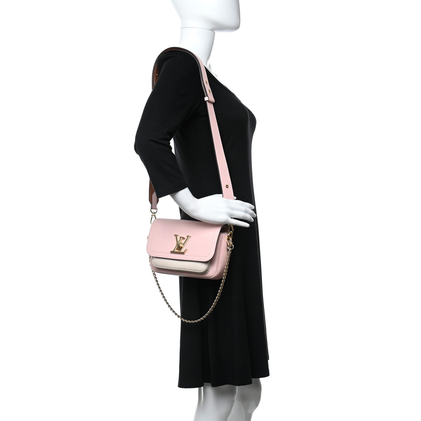 Grained Calfskin Lockme Tender Rose Water