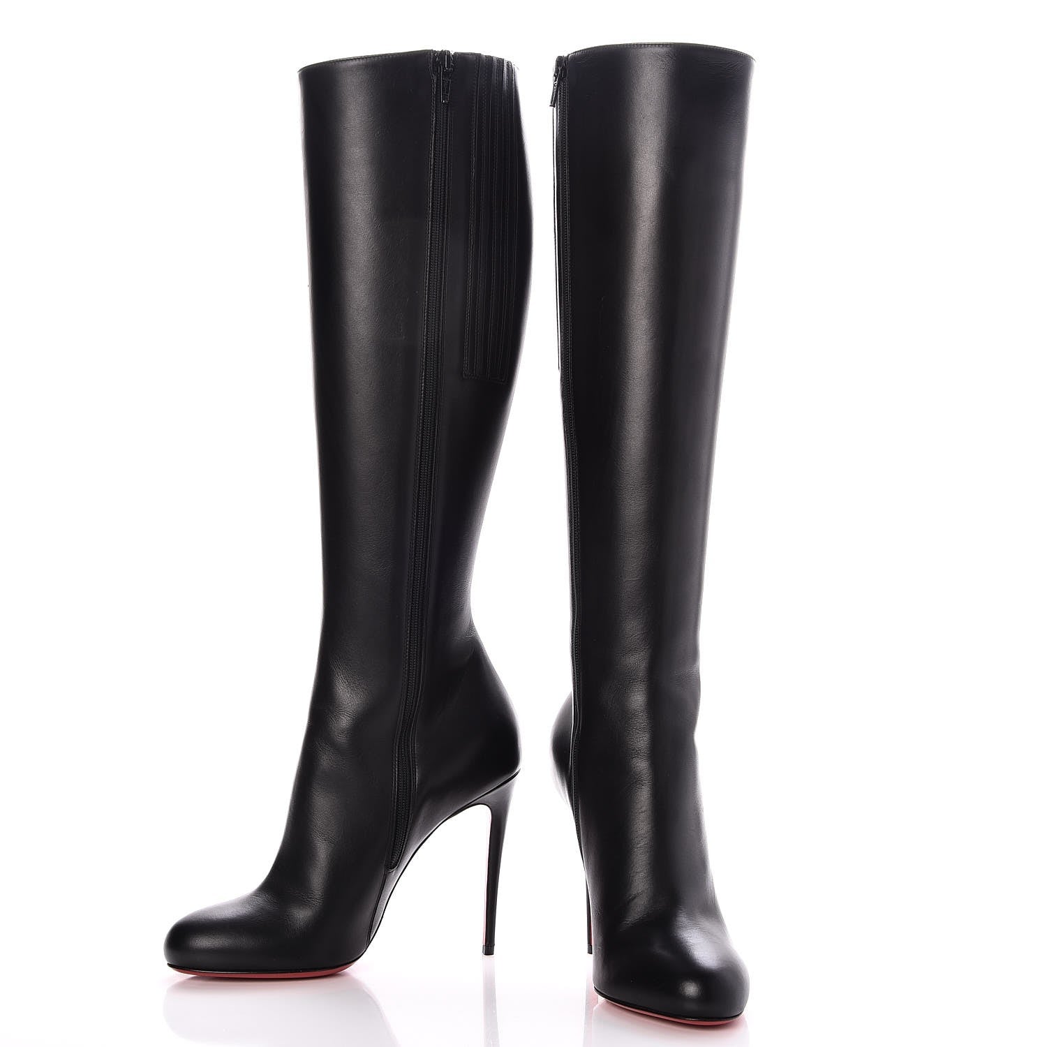 Christian Louboutin King Calf Fifi Botta 100 Boots 37 Black 4 of 12