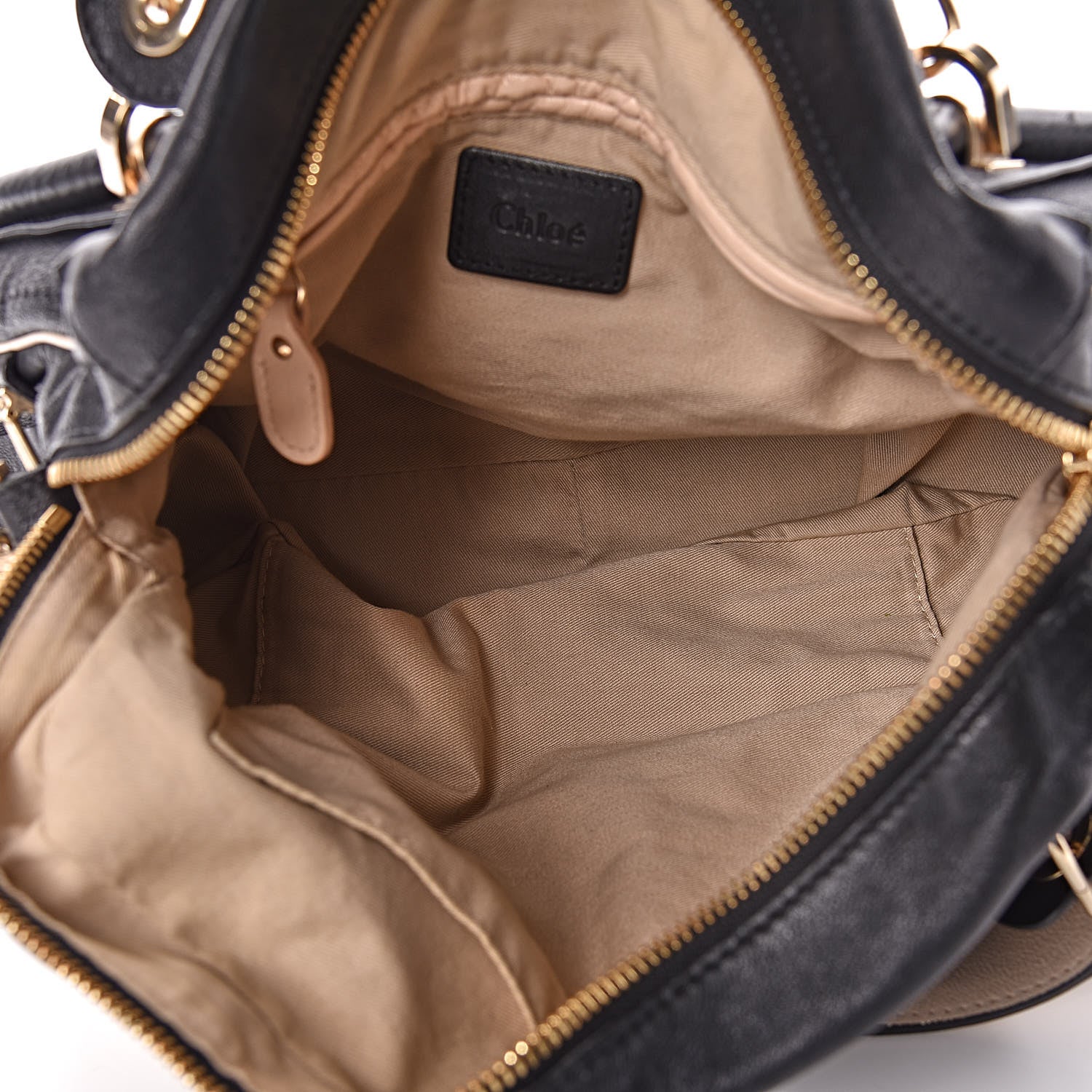Chloe Calfskin Large Military Paraty Black 8 of 12