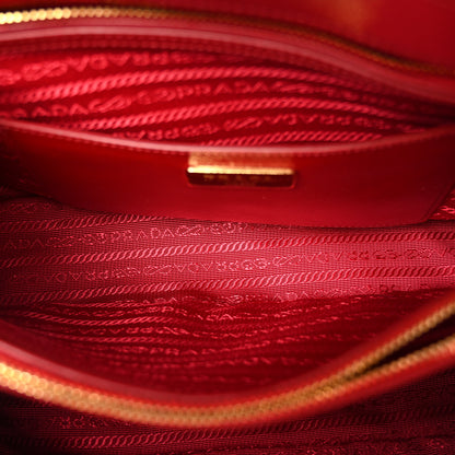 Prada Saffiano Vernice Medium Promenade Tote Rosso 5 of 10