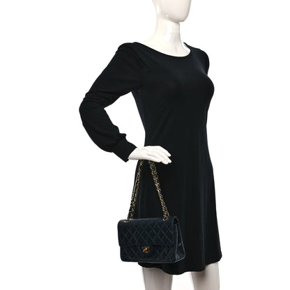Chanel Lambskin Quilted Medium Double Flap Navy 2 of 10
