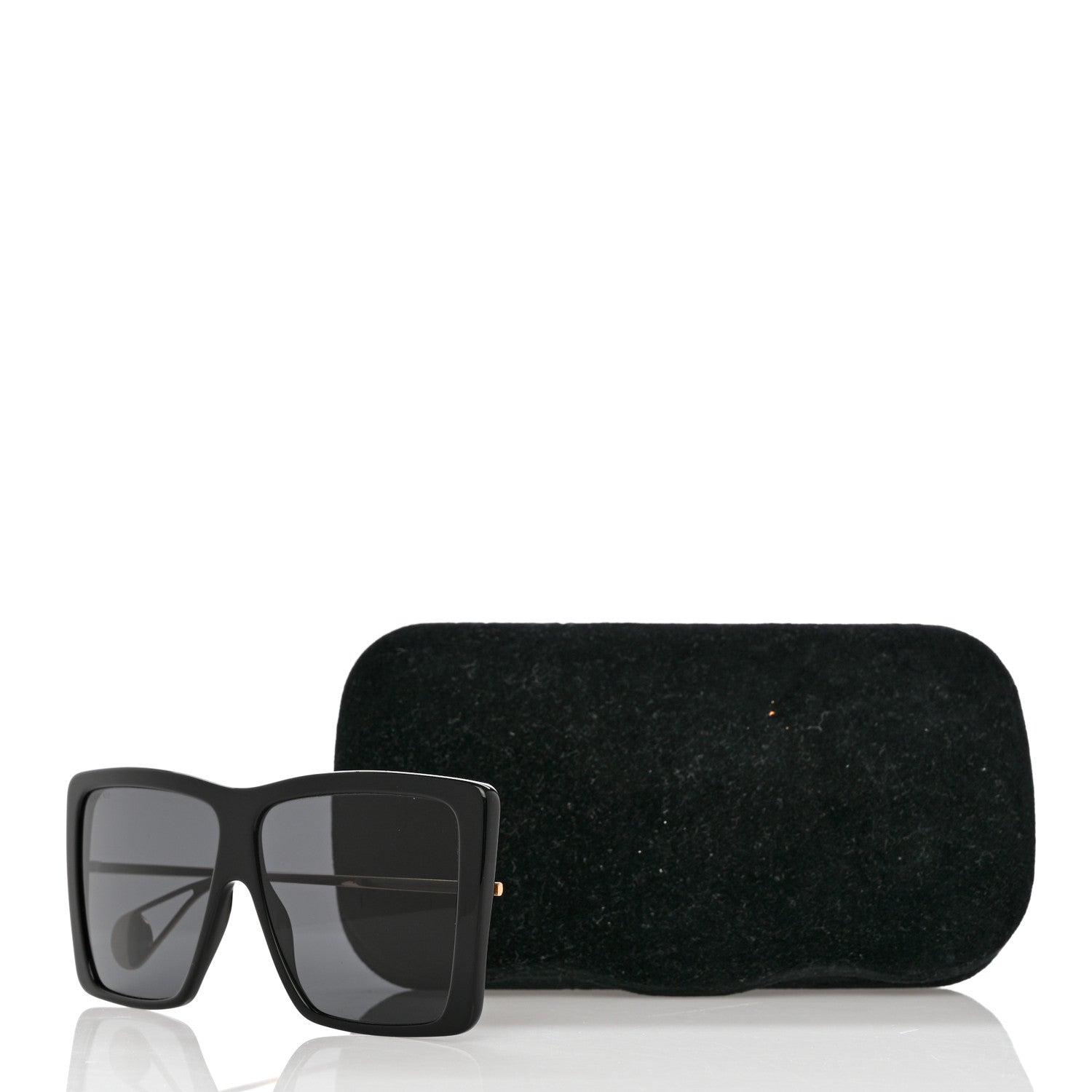 Gucci Acetate Oversize Square Frame GG0434S Sunglasses Black 8 of 8