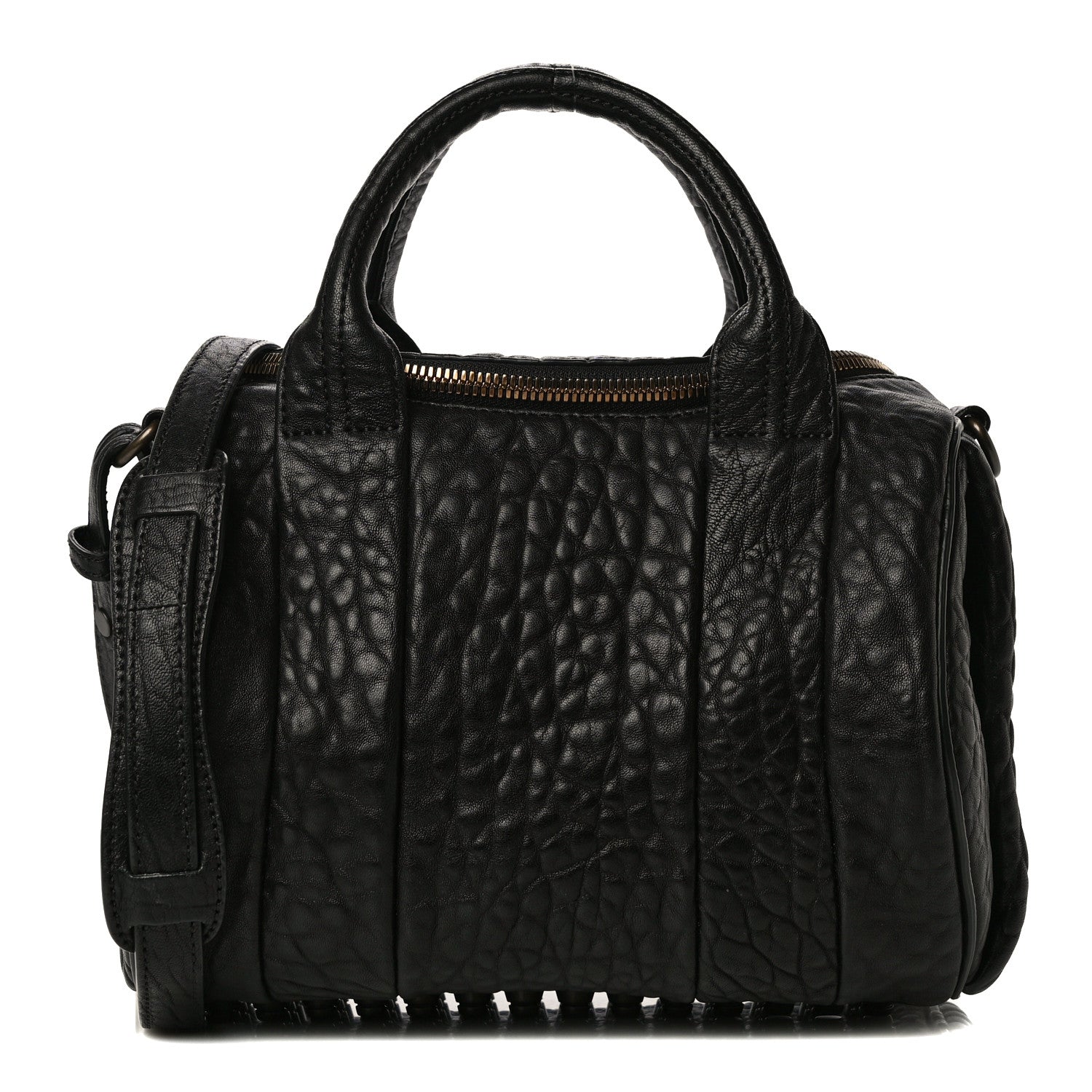 Alexander Wang Pebbled Lambskin Rockie Black Pale Gold Hardware 1 of 10